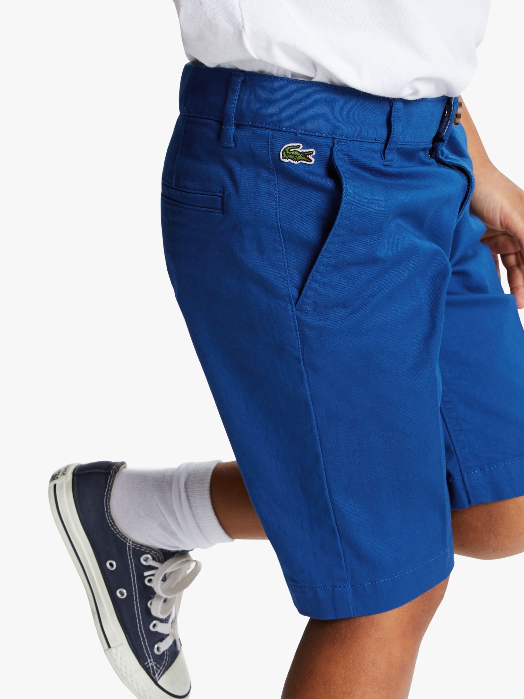 lacoste shorts blue
