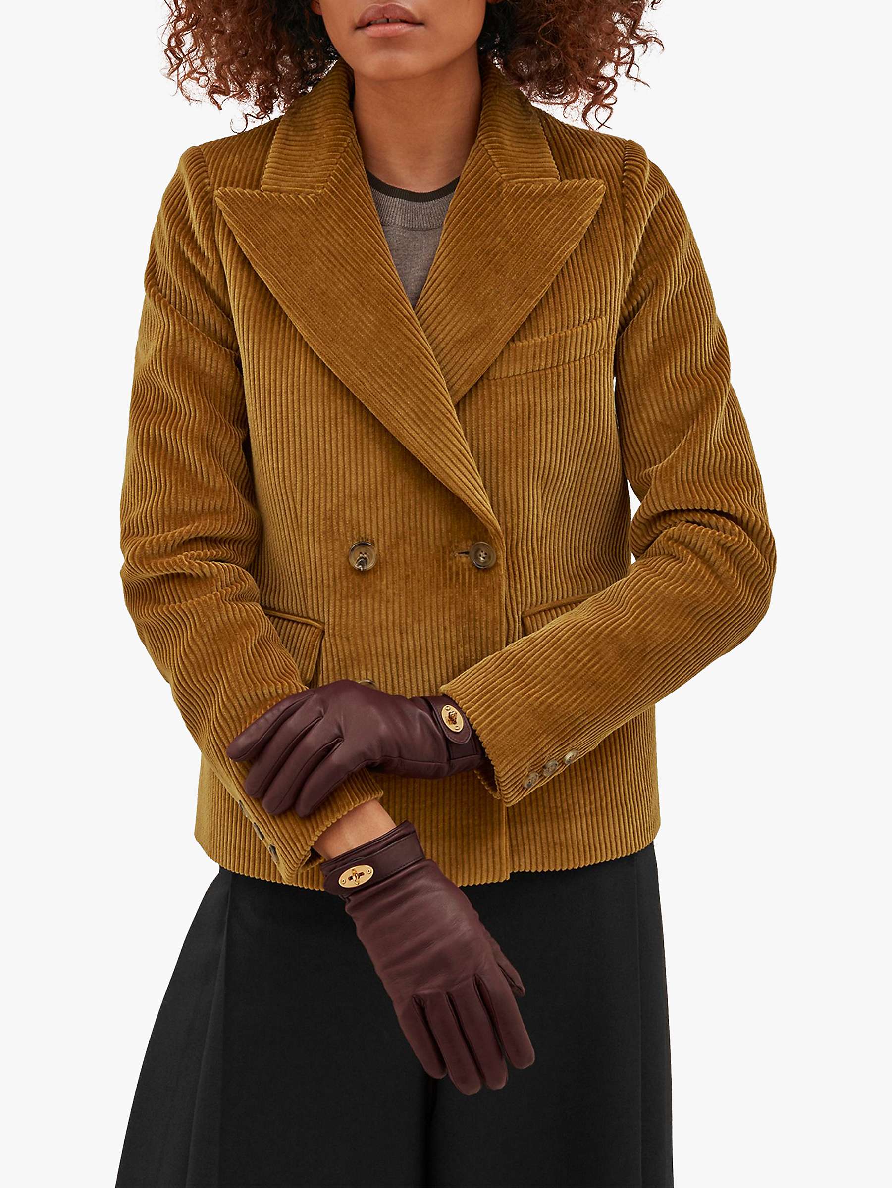 Buy Mulberry Darley Smooth Nappa Leather Gloves Online at johnlewis.com