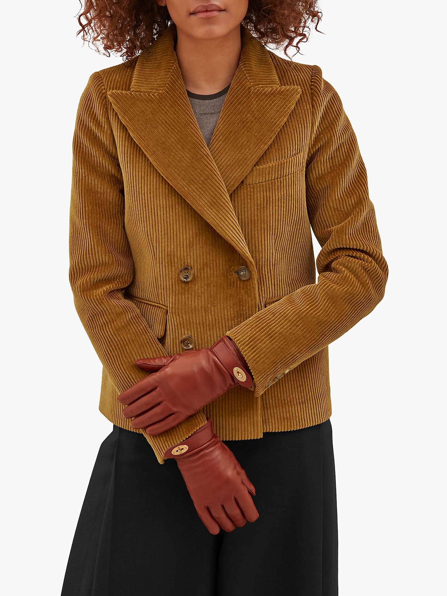 Buy Mulberry Women's Darley Nappa Leather Gloves Online at johnlewis.com