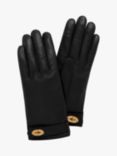 Mulberry Darley Smooth Nappa Leather Gloves, Black