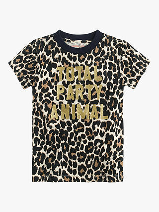 crewcuts by J.Crew Girls' Party Animal T-Shirt, Brown