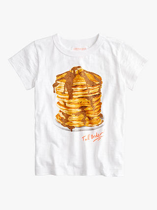 crewcuts by J.Crew Girls' Glitter Pancake Print T-Shirt, White