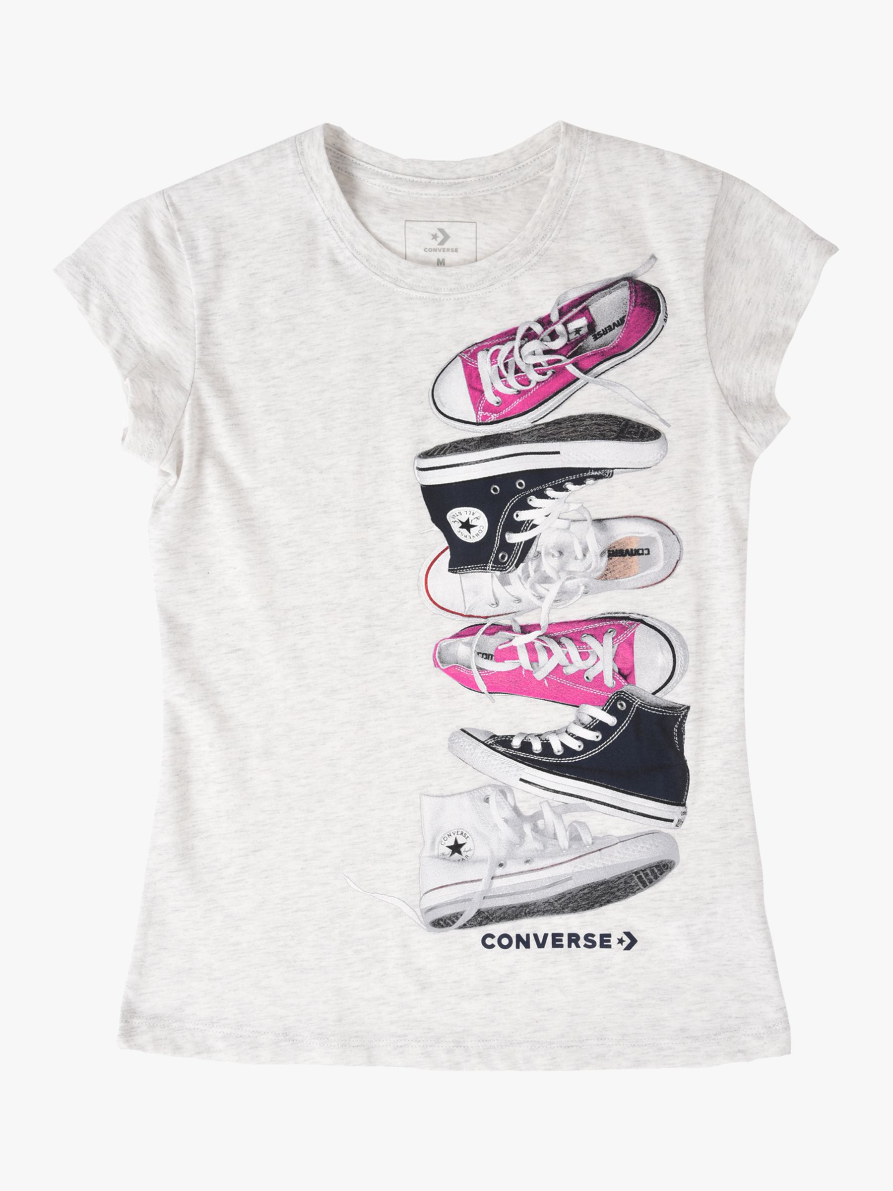 Converse Girl`s Top T-Shirt Grey Size 5 