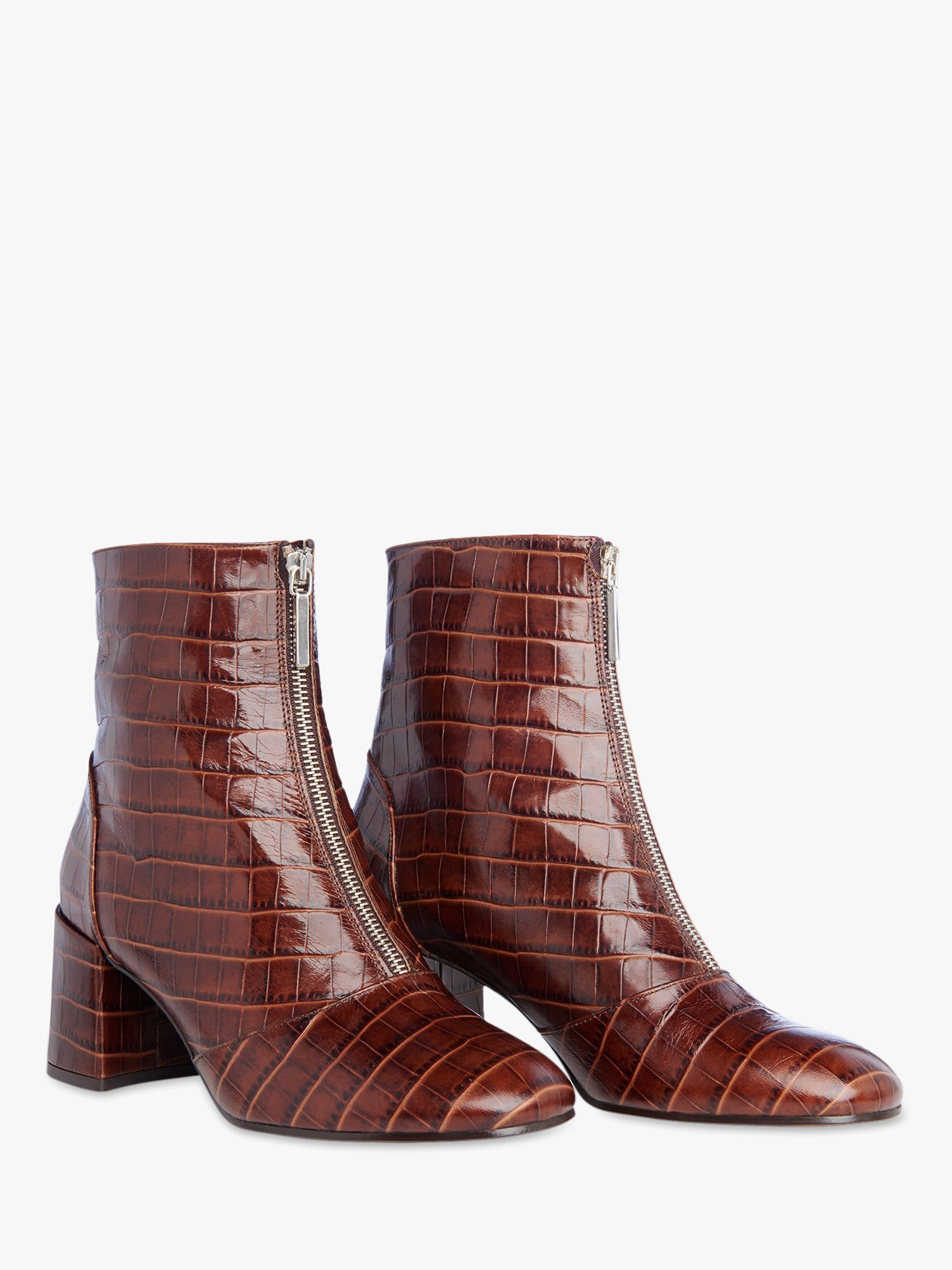 brown croc boots