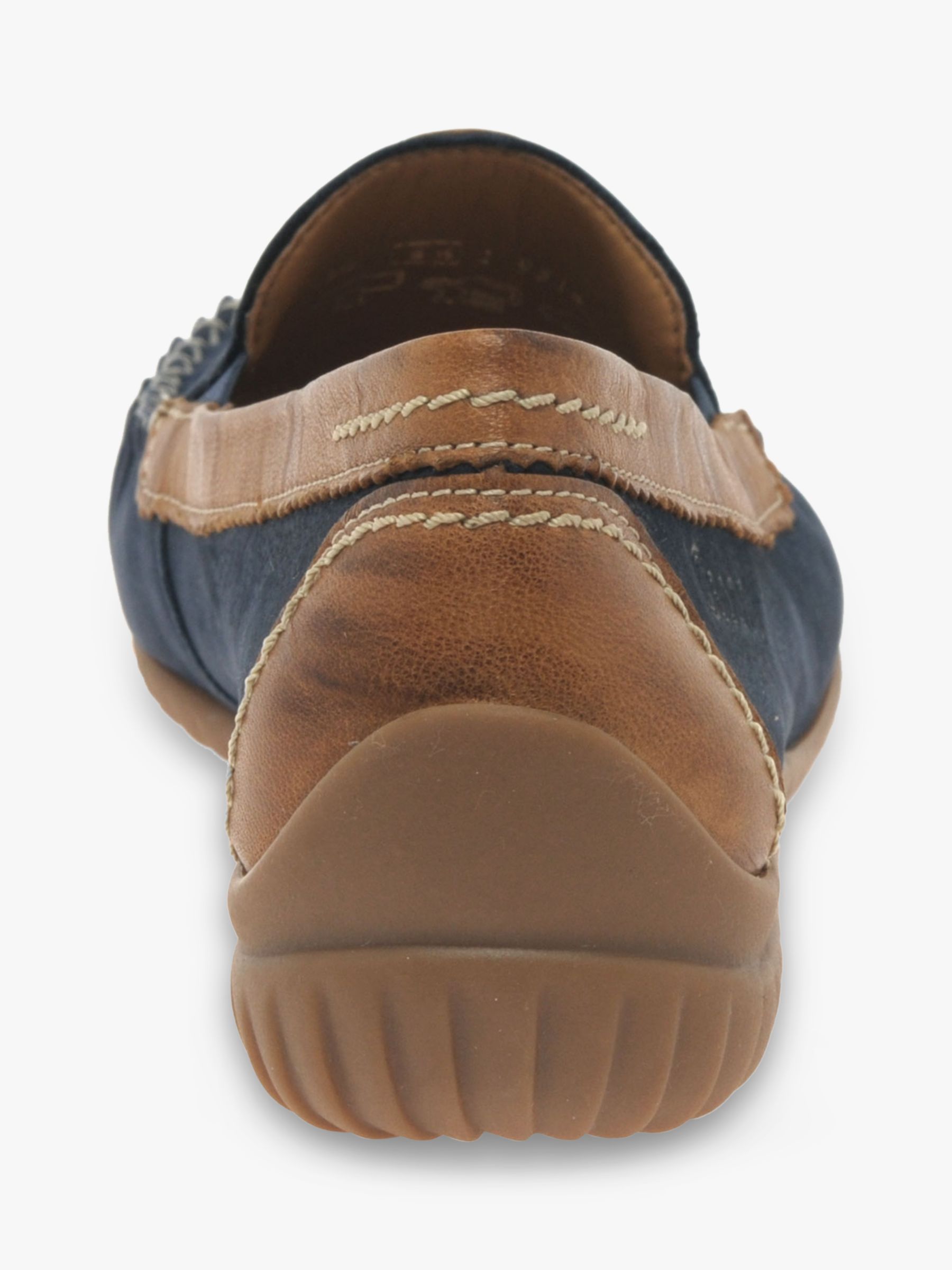 Gabor California Wide Fit Moccasins, Navy, 4
