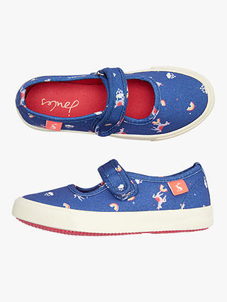 Little Joule Children's Fundays Unicorn Shoes, Blue