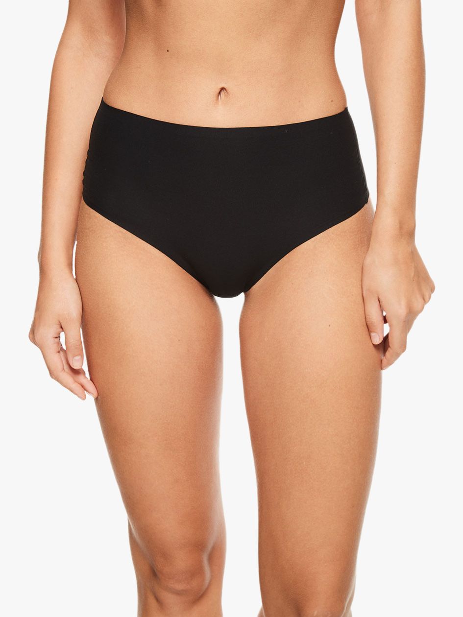 Chantelle Soft Stretch High Waist String Knickers, Black at John Lewis &  Partners