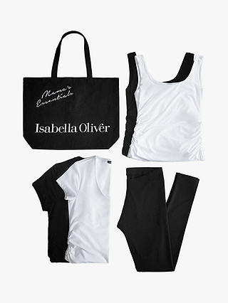 Isabella Oliver Mama Essentials Maternity Set, White/Black