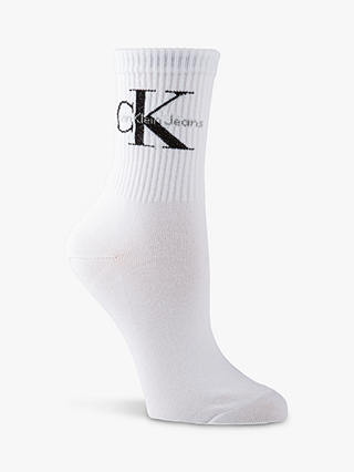 Calvin Klein Vintage Logo Cotton Crew Socks