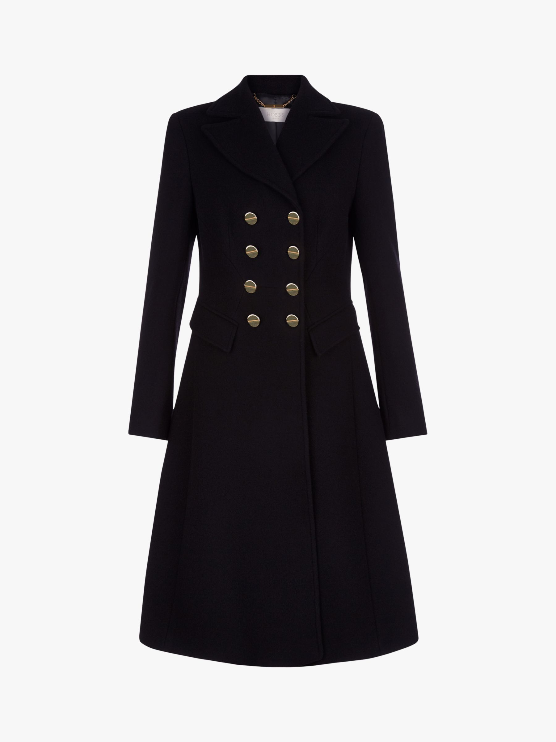 Hobbs Rosetta Coat, Black