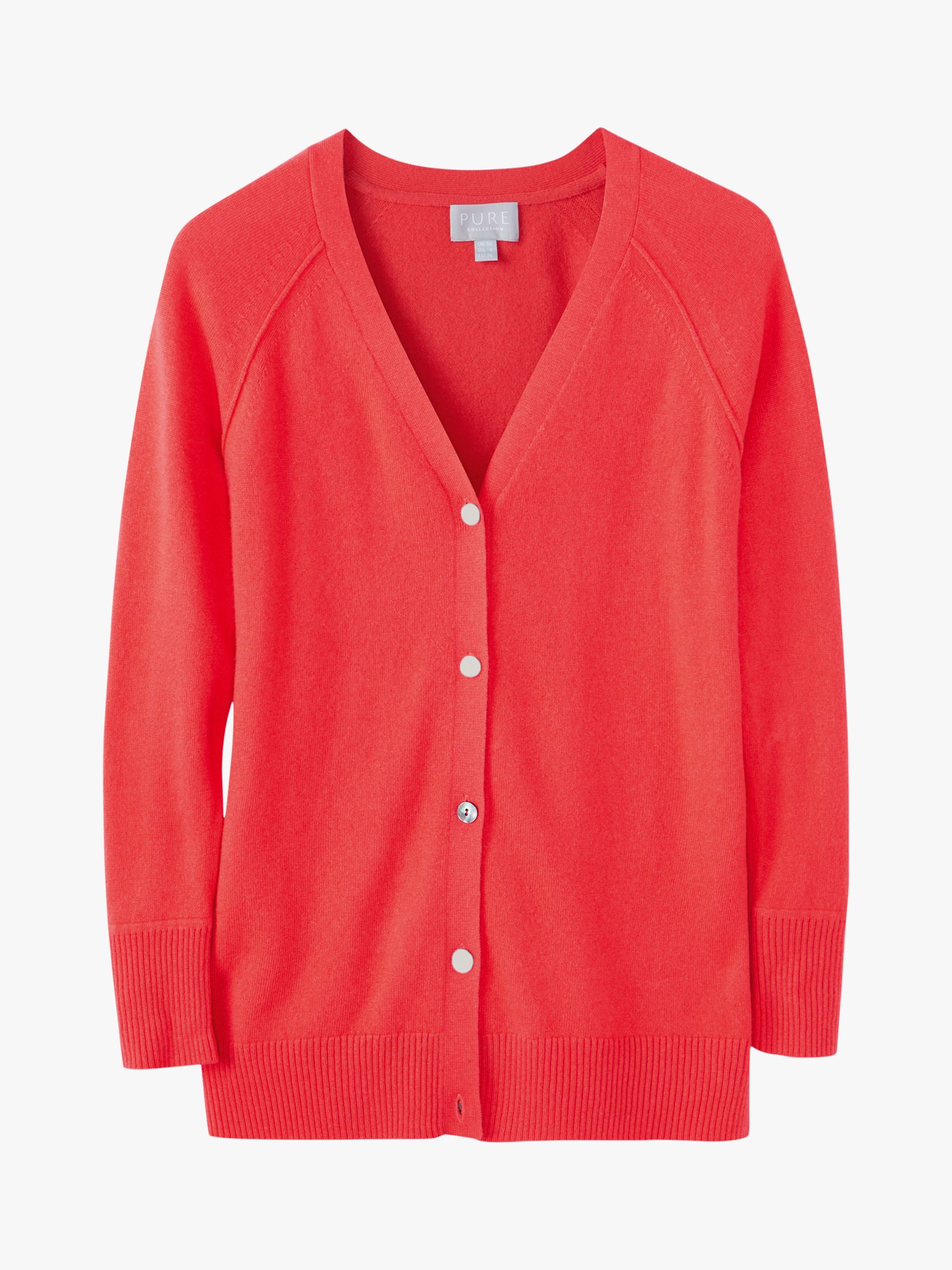 coral cardigan