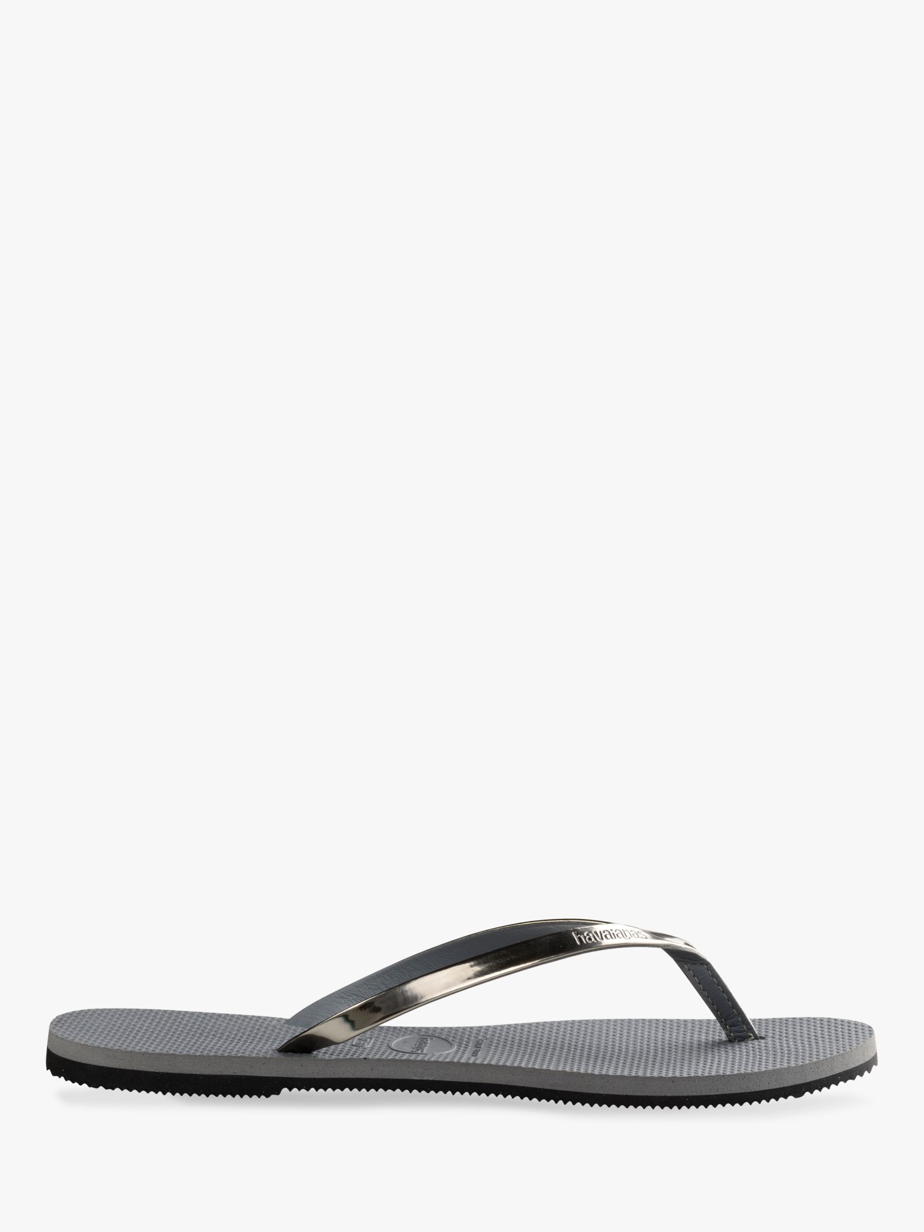 havaianas you metallic steel grey