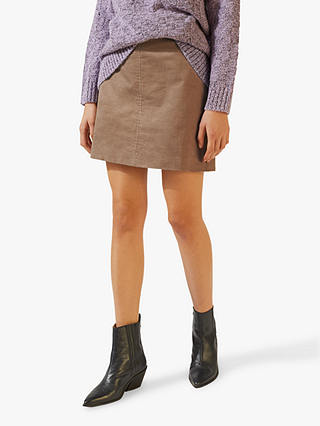 Jigsaw Cord Mini Skirt