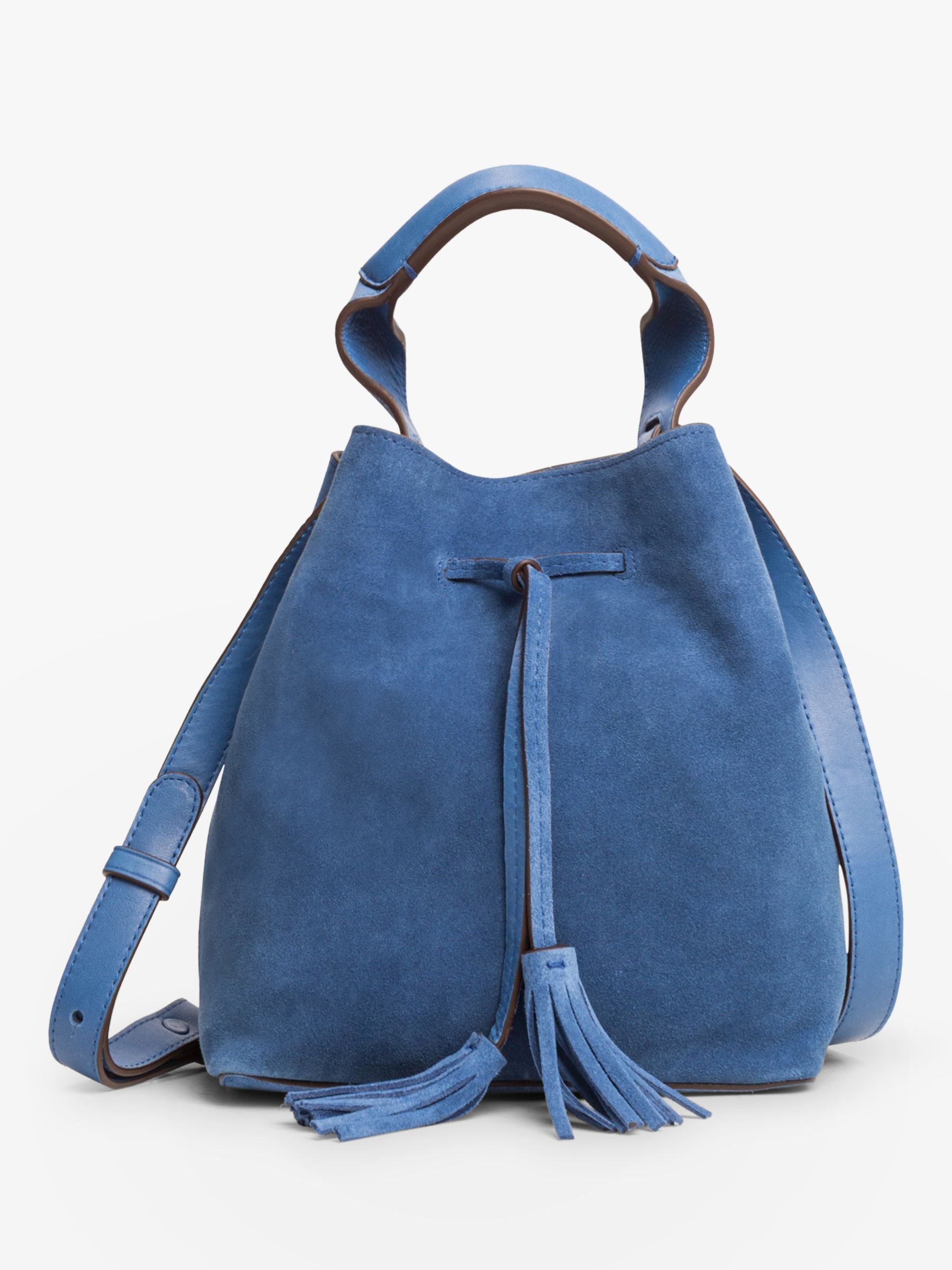 Gerard Darel Mini Saxo Tote Bag, Blue at John Lewis & Partners