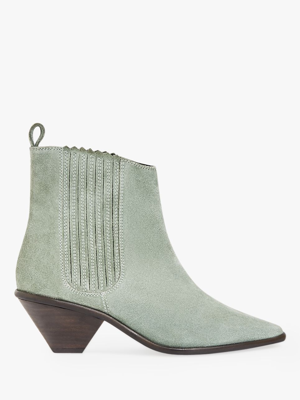 Jigsaw Camila Suede Pointed Ankle Boots 