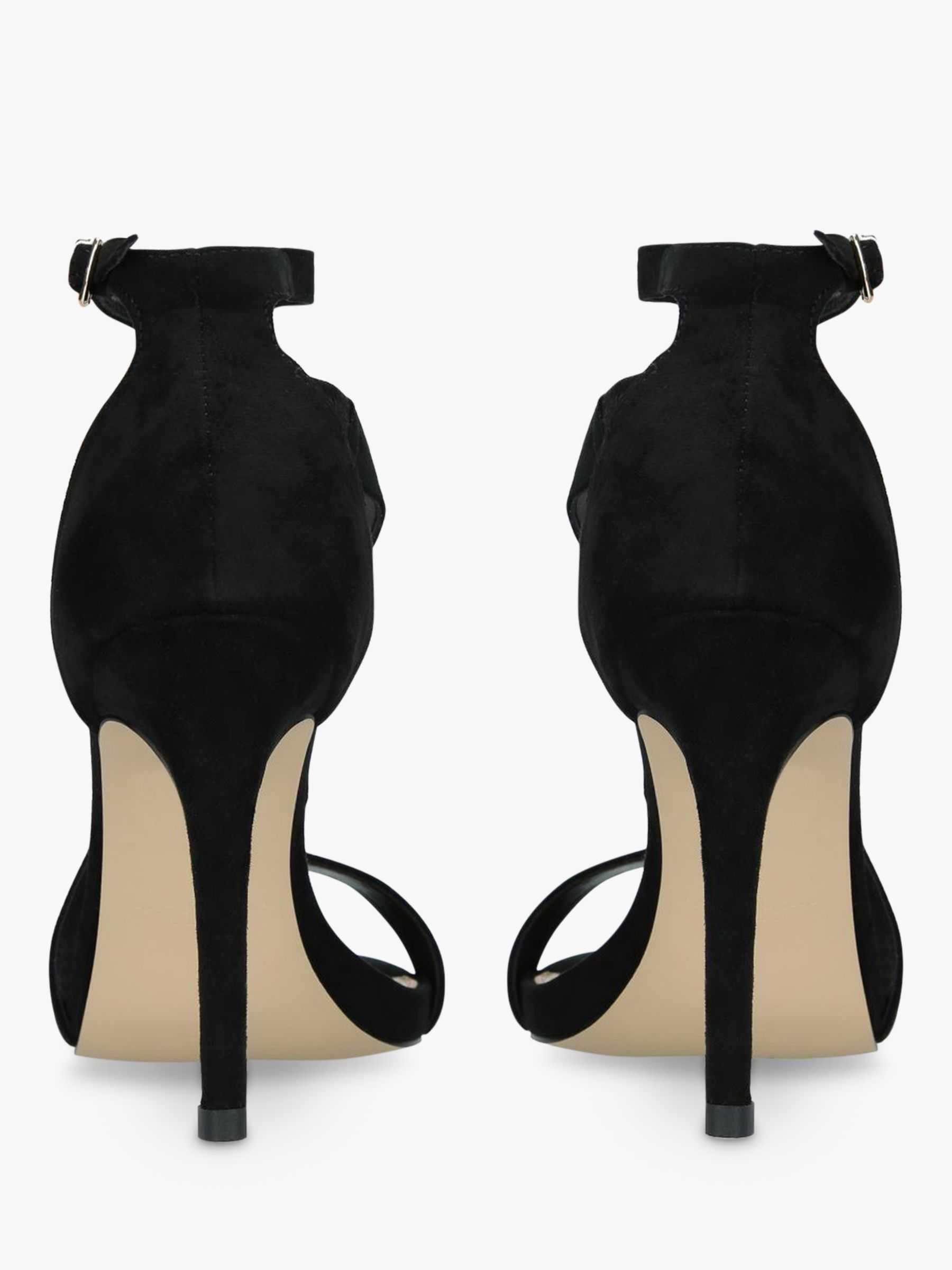 carvela black strappy heels