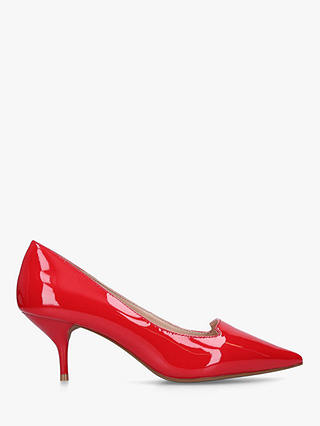 Kurt Geiger London Peony Court Shoes, Red Patent Leather, 4
