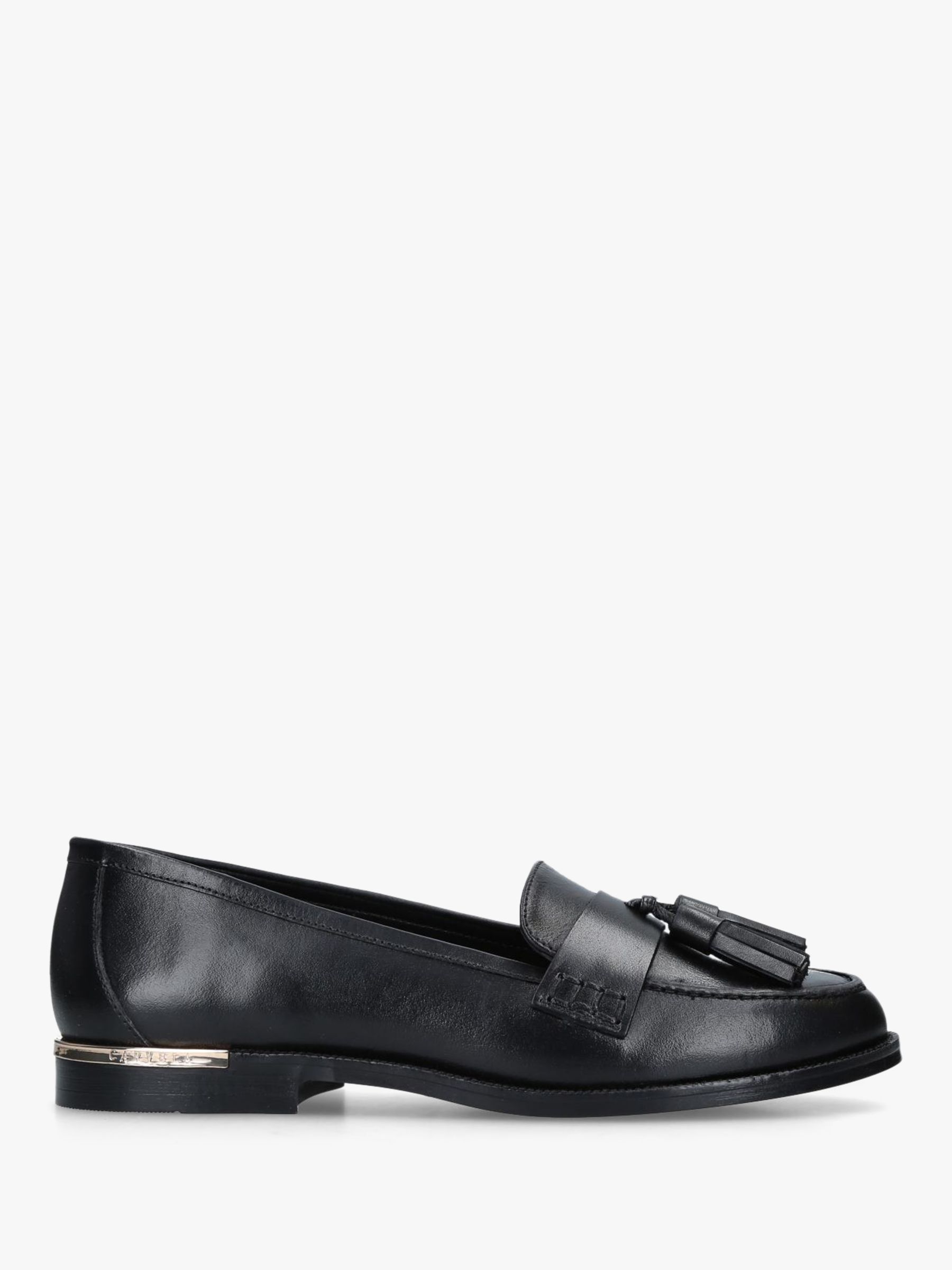 Carvela Mercury Loafers, Black Leather 
