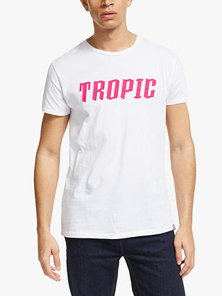 Scotch & Soda Short Sleeve Tropic T-Shirt, White
