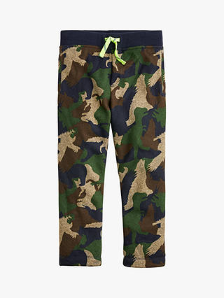 crewcuts by J.Crew Boys' Summit Fleece Camouflage Sweatpants, Camo/Multi