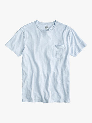 J.Crew Garment Dye Pocket Crew Neck T-Shirt, Shale Blue