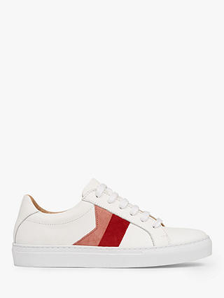 L.K.Bennett Alivia Trainers, White/Red/Pink