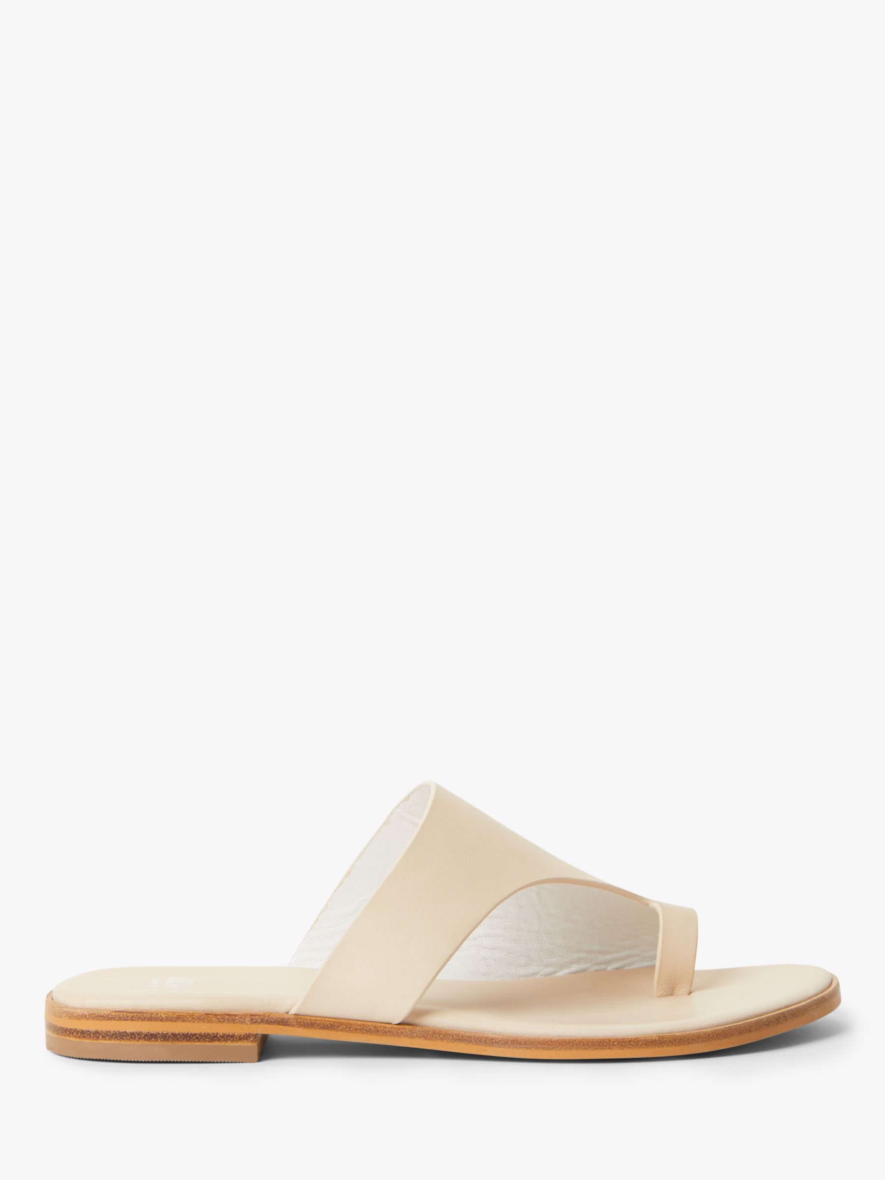 Kin Lila Leather Flip Flop Sandals, White