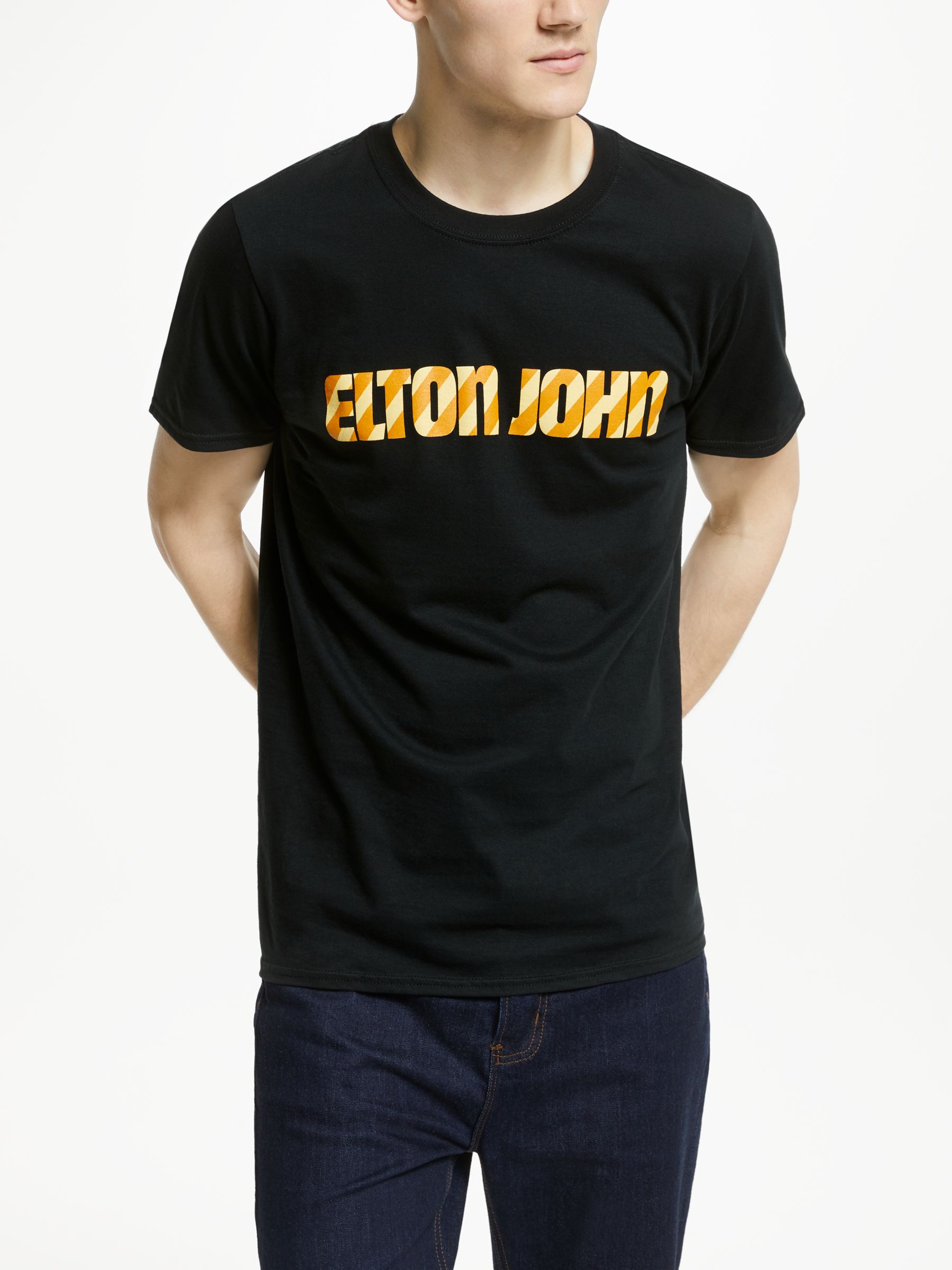Elton John Logo T-Shirt, Black