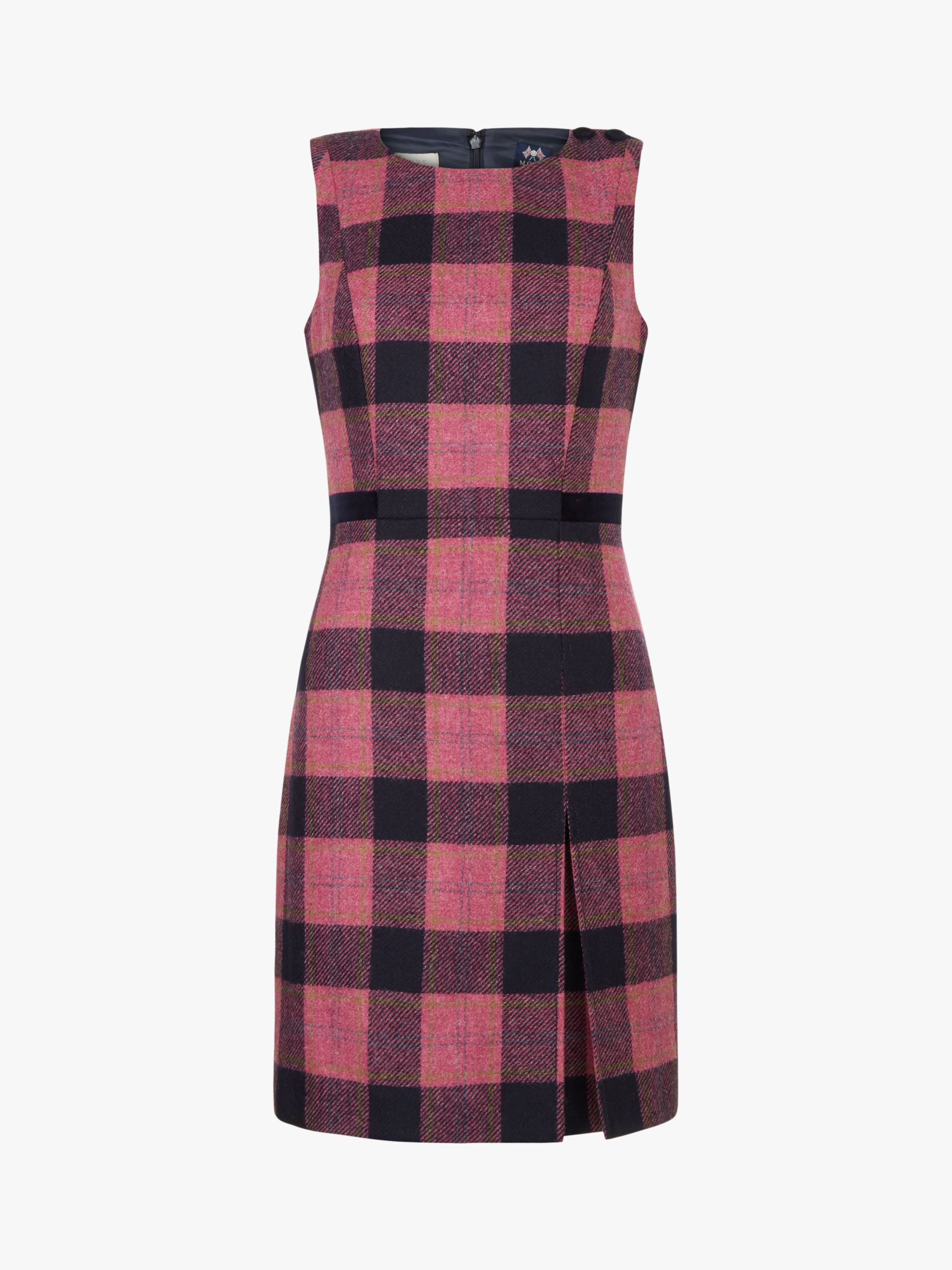 Hobbs Avery Wool Dress, Pink/Multi at John Lewis & Partners