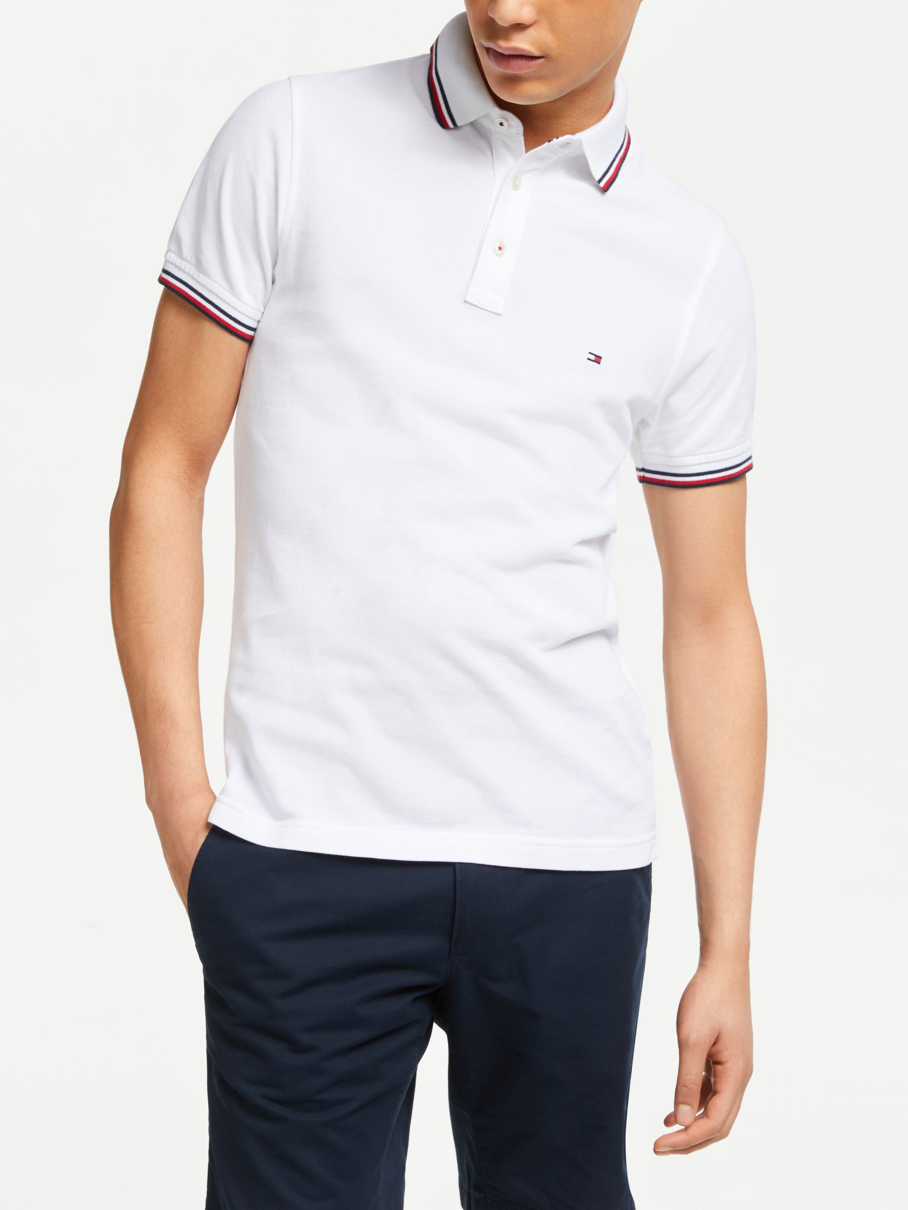 tommy hilfiger tipped slim fit polo 