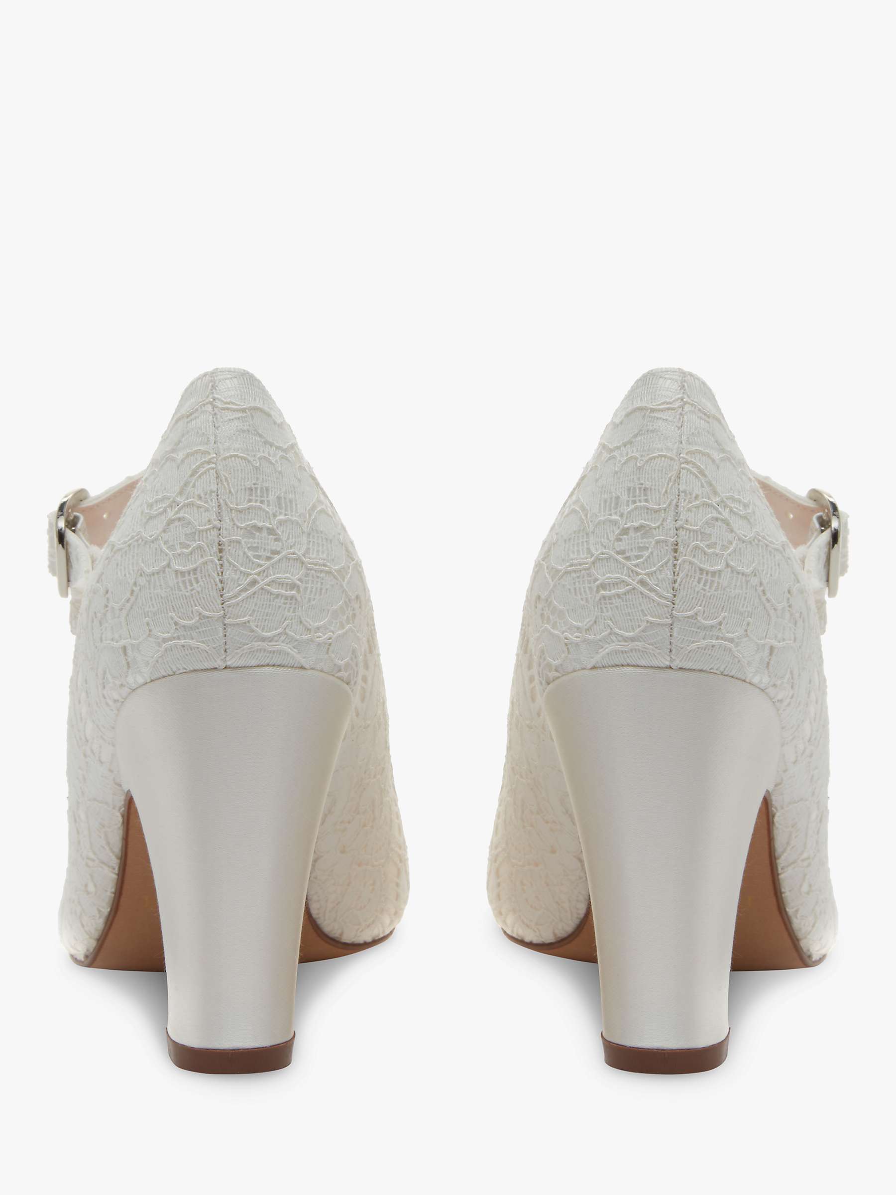Buy Rainbow Club Madeline Lace Detail Mary Jane Court Shoes, Ivory Online at johnlewis.com
