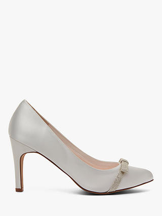 Rainbow Club Caprice Bow Court Shoes, Ivory