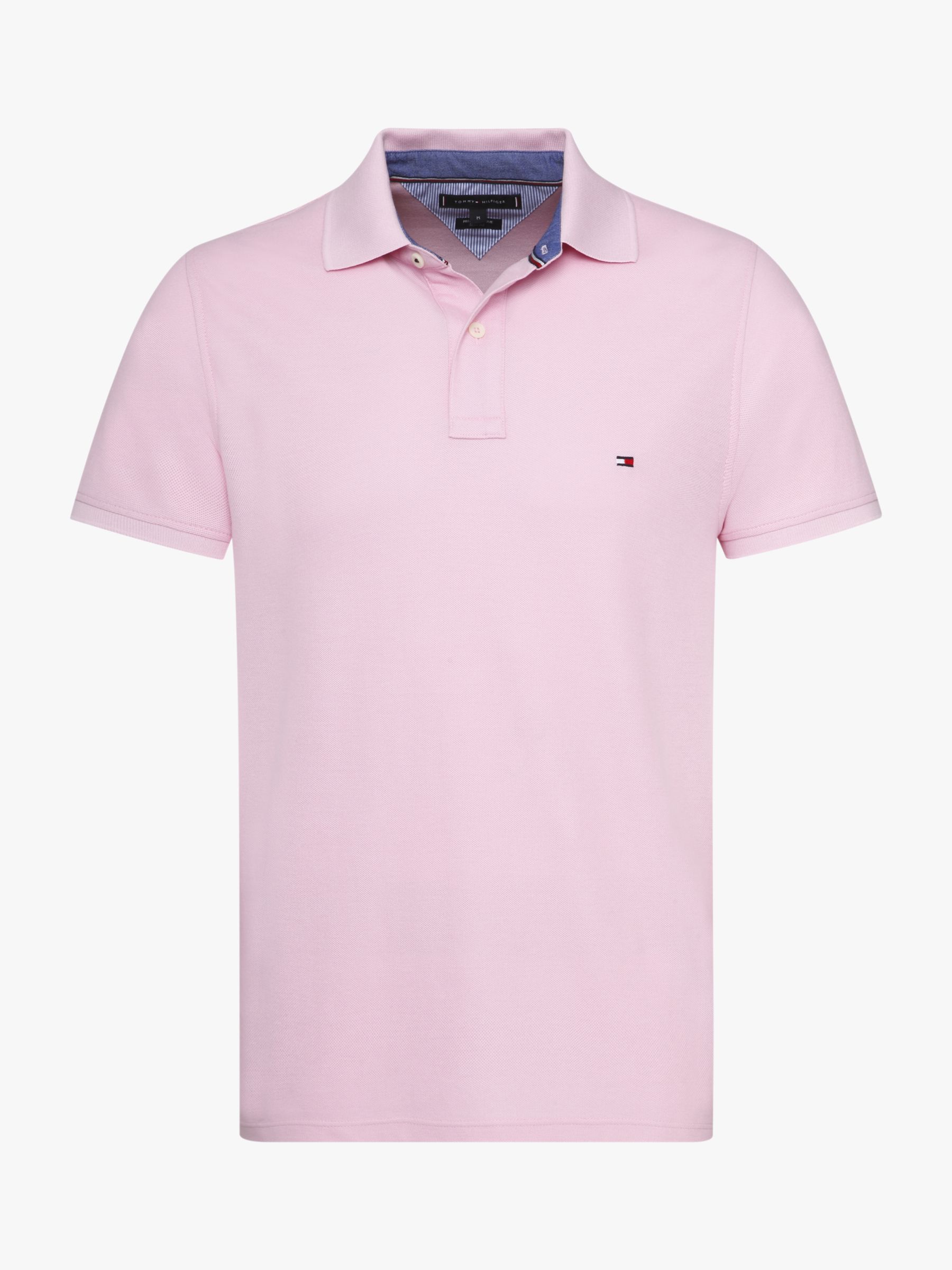 Tommy Hilfiger Slim Polo Shirt | Sweet Lilac at John Lewis & Partners