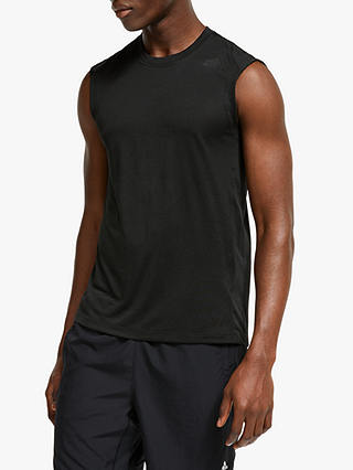 adidas FreeLift Tech Climacool 3-Stripes Training Vest, Black/Coloured Heather