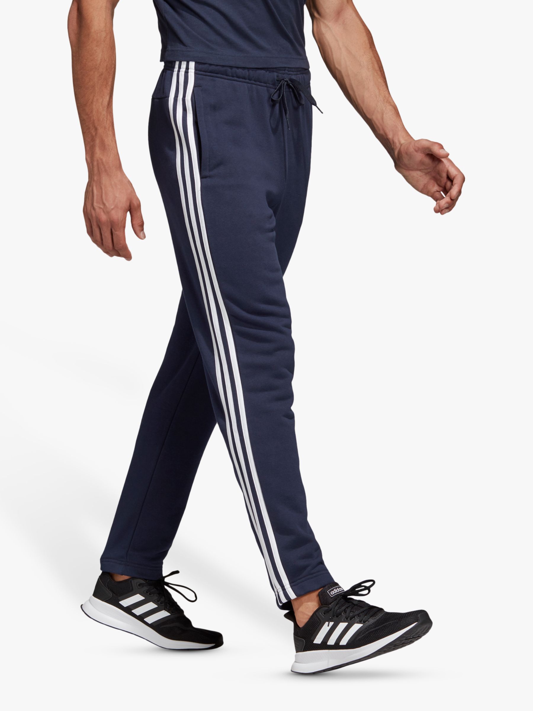 adidas 3 stripes joggers in legend ink
