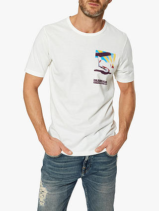 SELECTED HOMME Rolling Stones Organic Cotton T-Shirt, White
