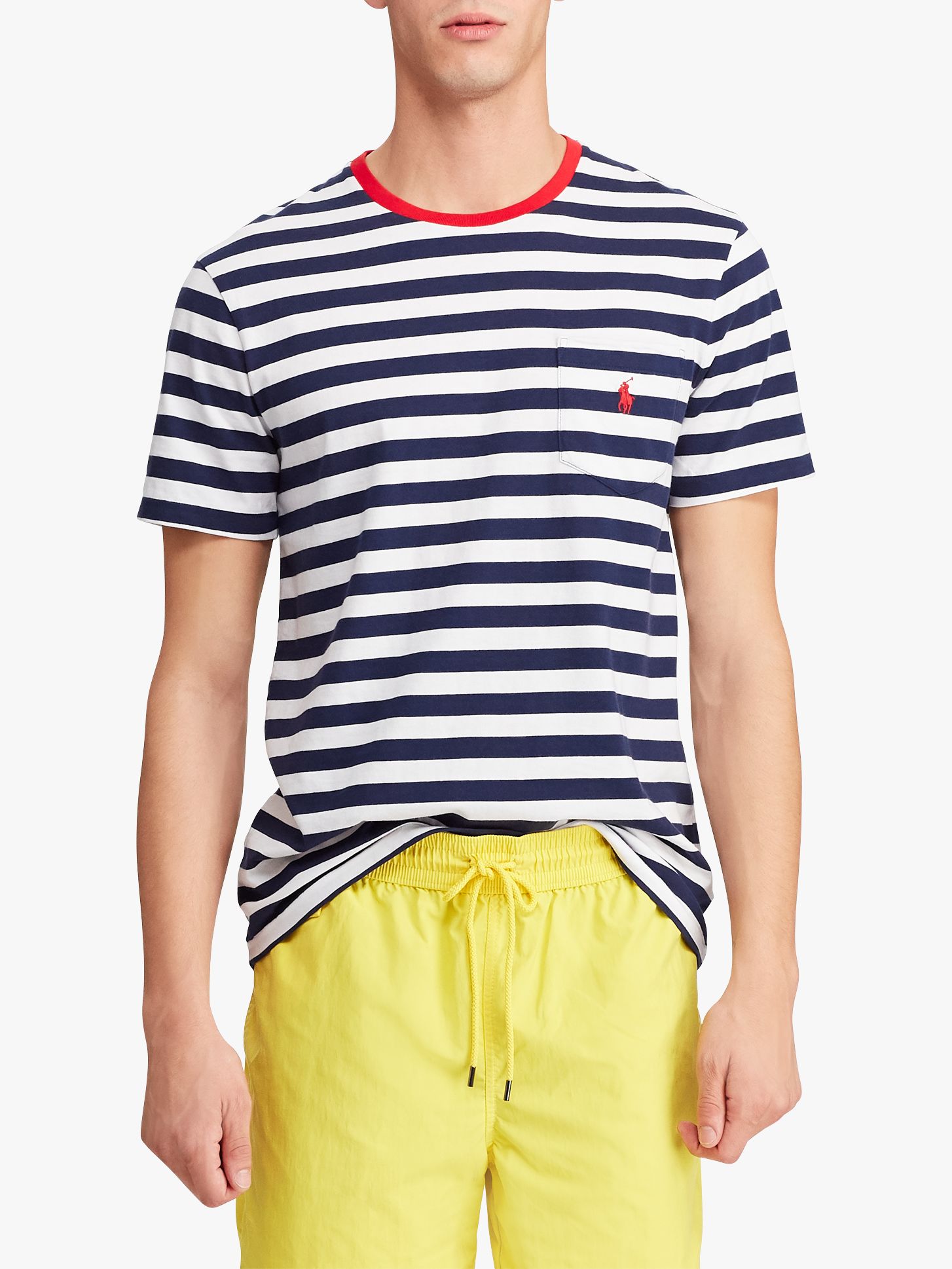 Polo Ralph Lauren Stripe Pocket Short Sleeve T-Shirt