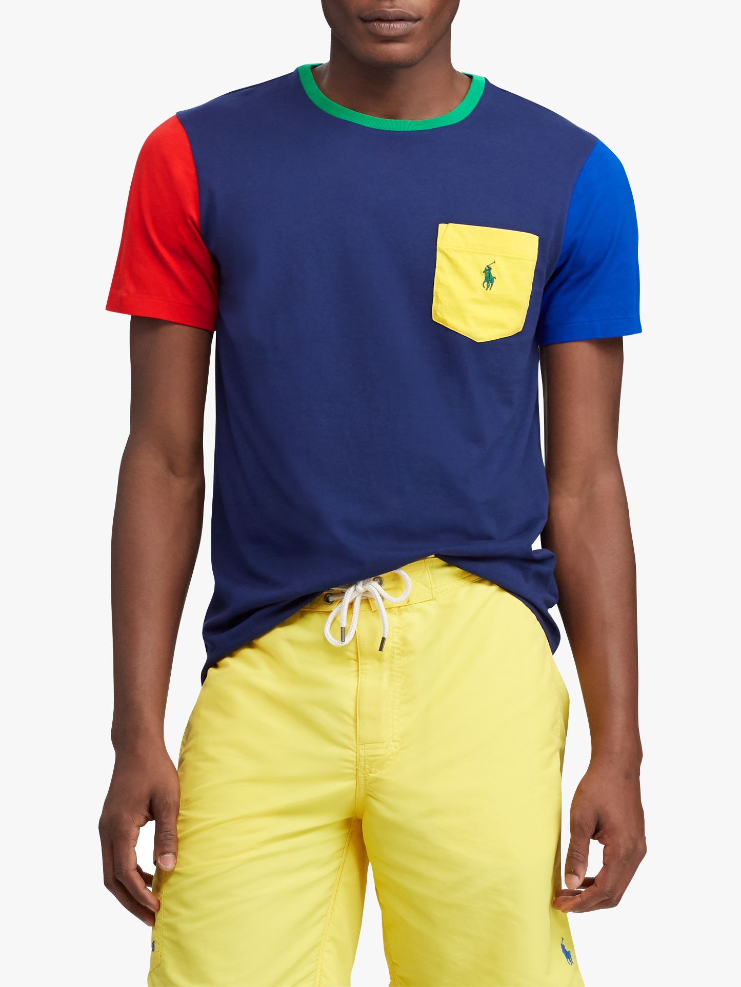  Polo  Ralph Lauren Colour Block Pocket Short Sleeve T  Shirt  