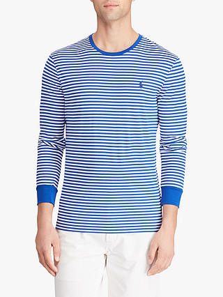 Polo Ralph Lauren Custom Slim Fit Long Sleeve Striped T-Shirt