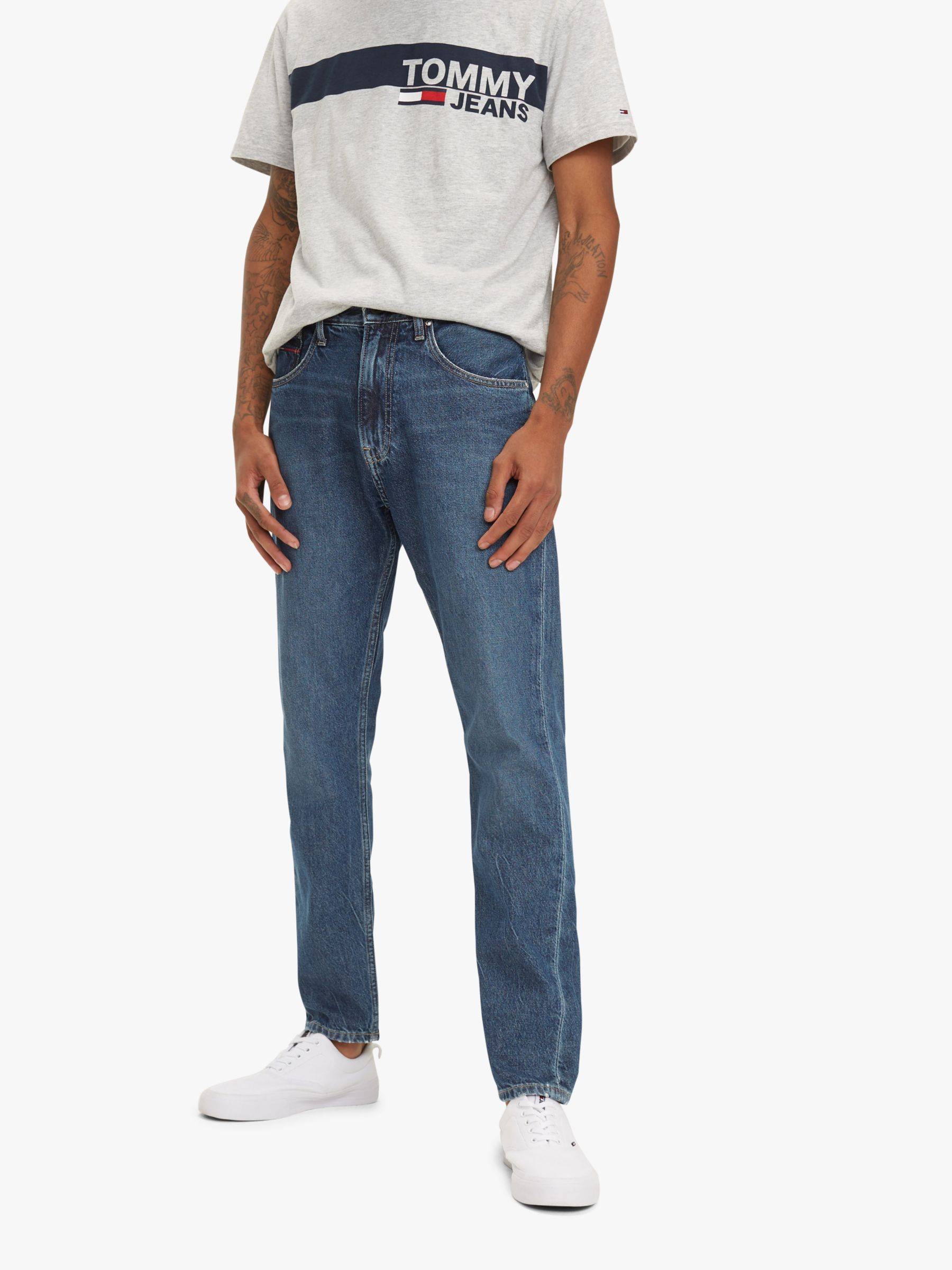 modern tapered jeans