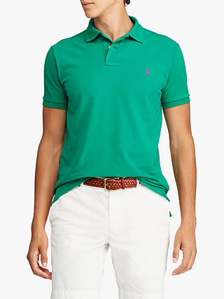 Polo Ralph Lauren Short Sleeve Custom Slim Fit Mesh Polo Shirt