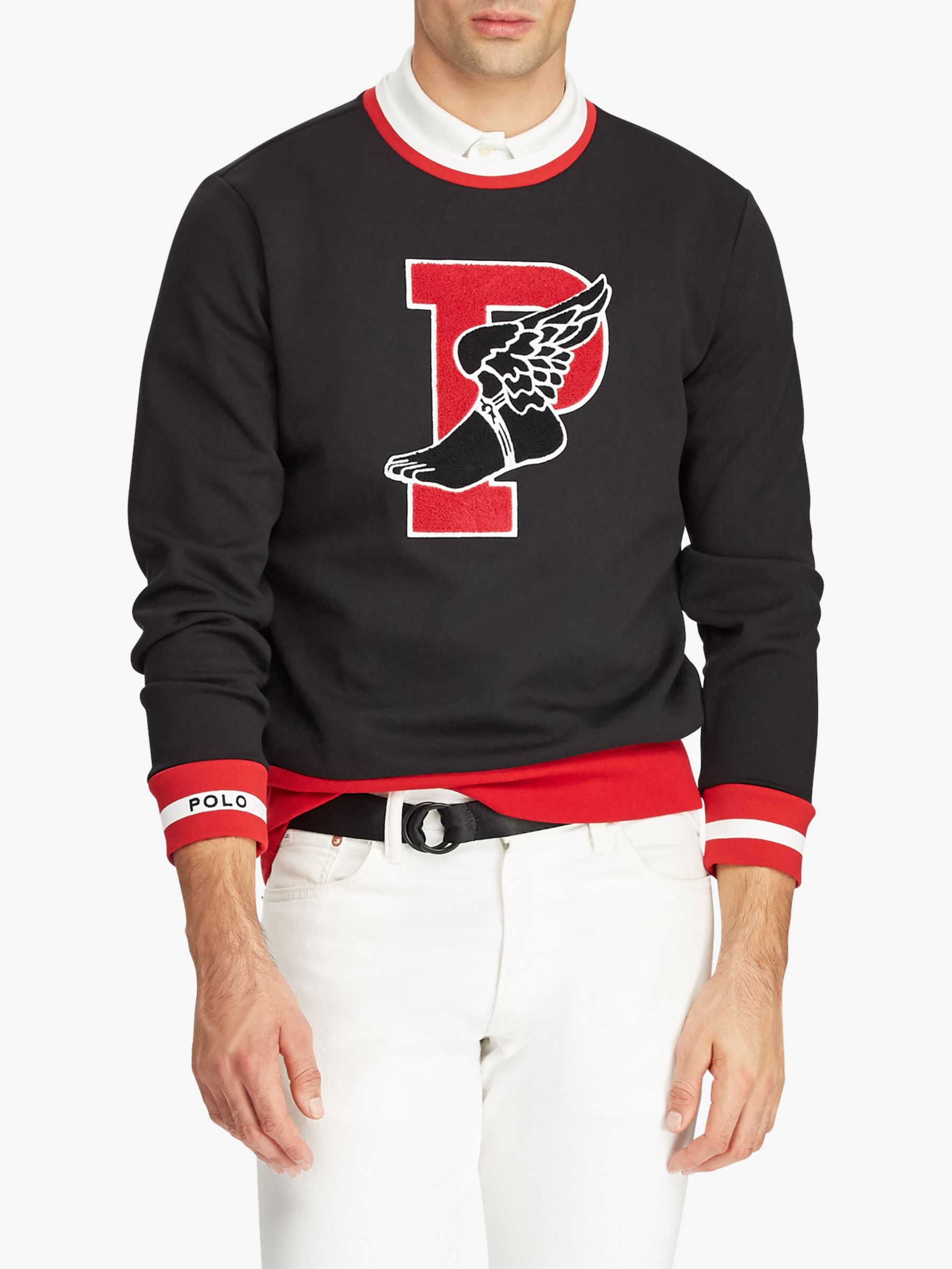 Polo Ralph Lauren P-Wing Graphic Sweatshirt, Black/Multi