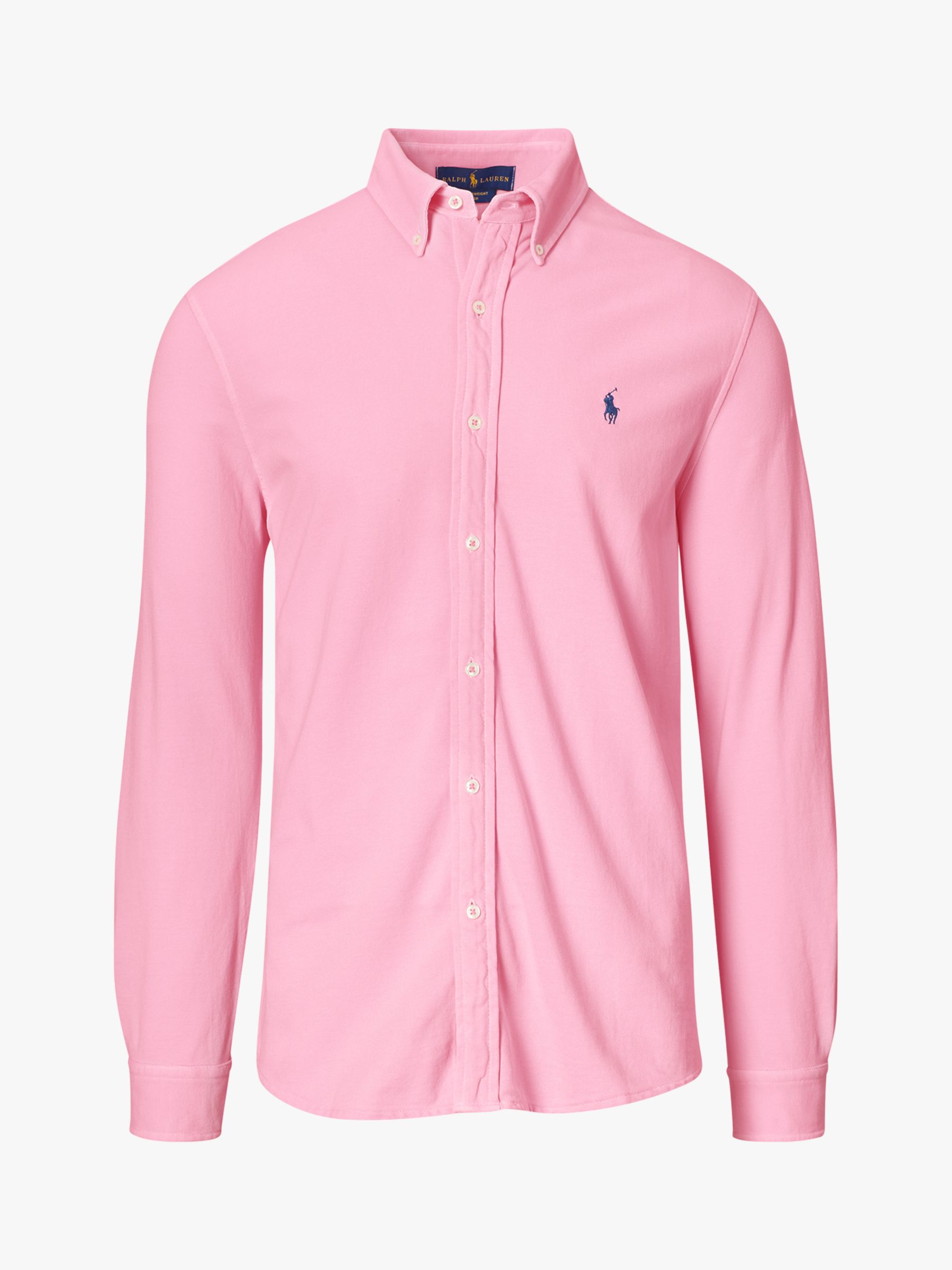 Polo Ralph Lauren Featherweight Mesh Shirt, Carmel Pink, M