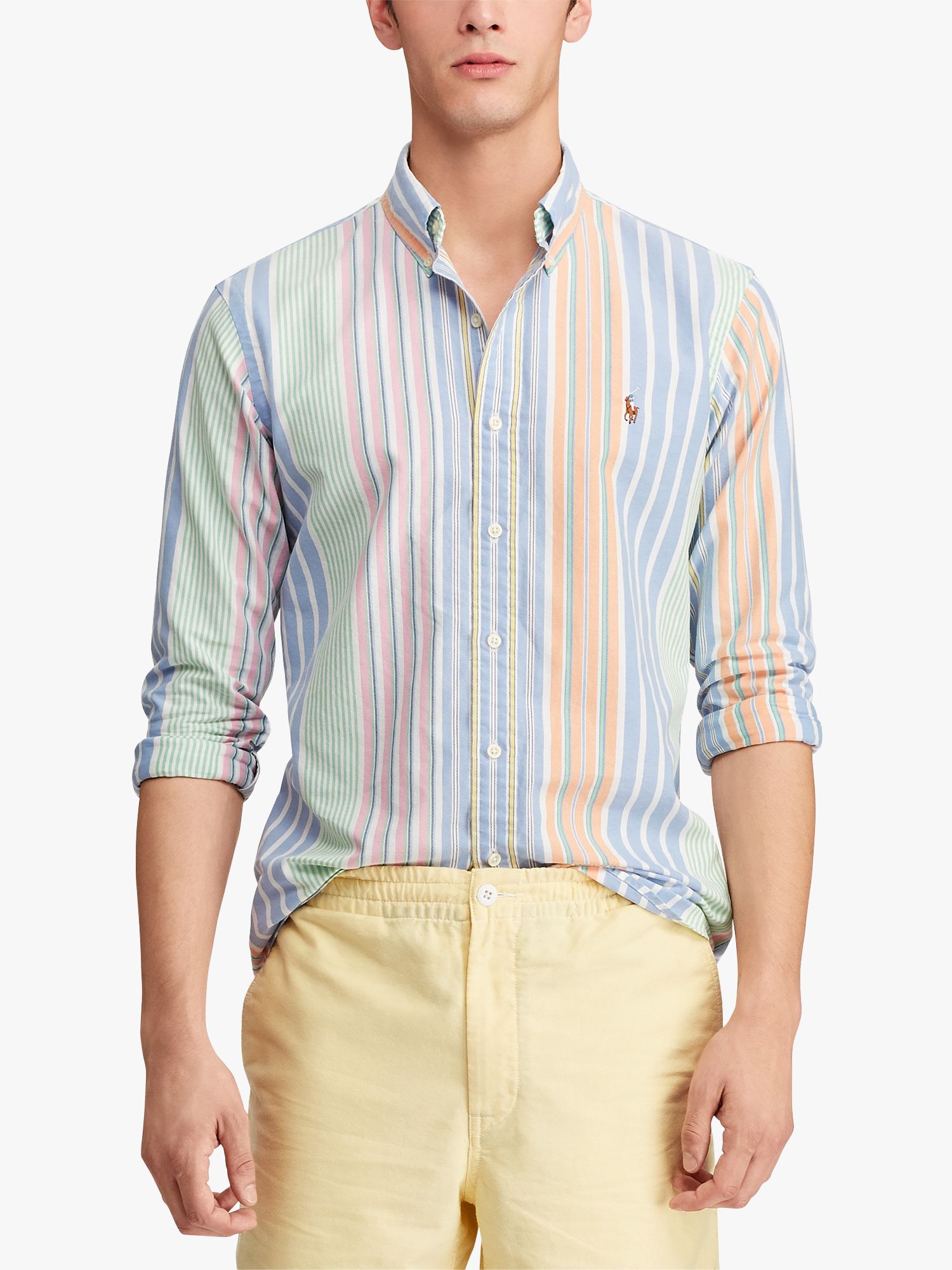 ralph lauren pastel striped shirt