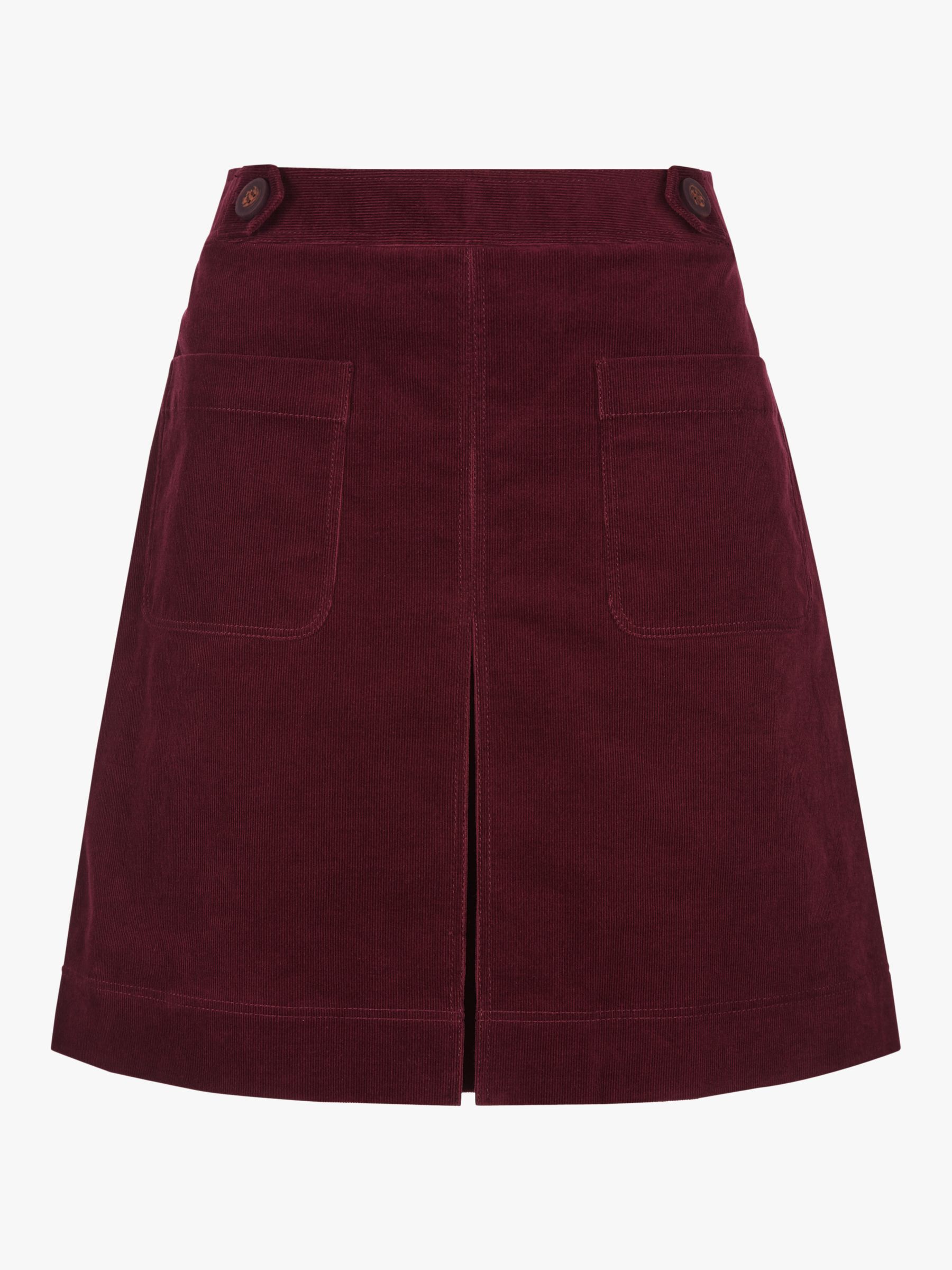 maroon cord skirt