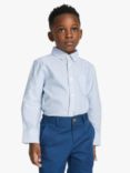 John Lewis & Partners Heirloom Collection Kids' Stripe Oxford Shirt, Blue