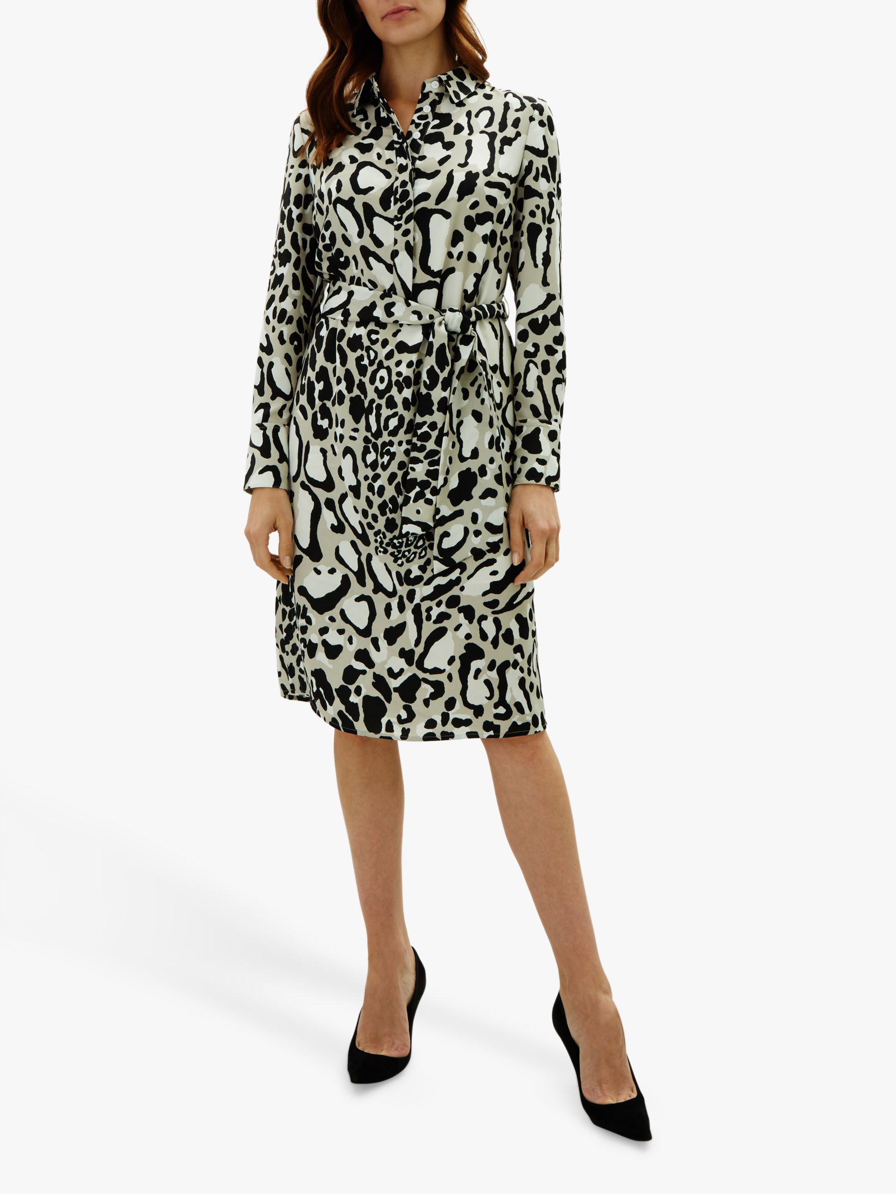 jaeger leopard print dress