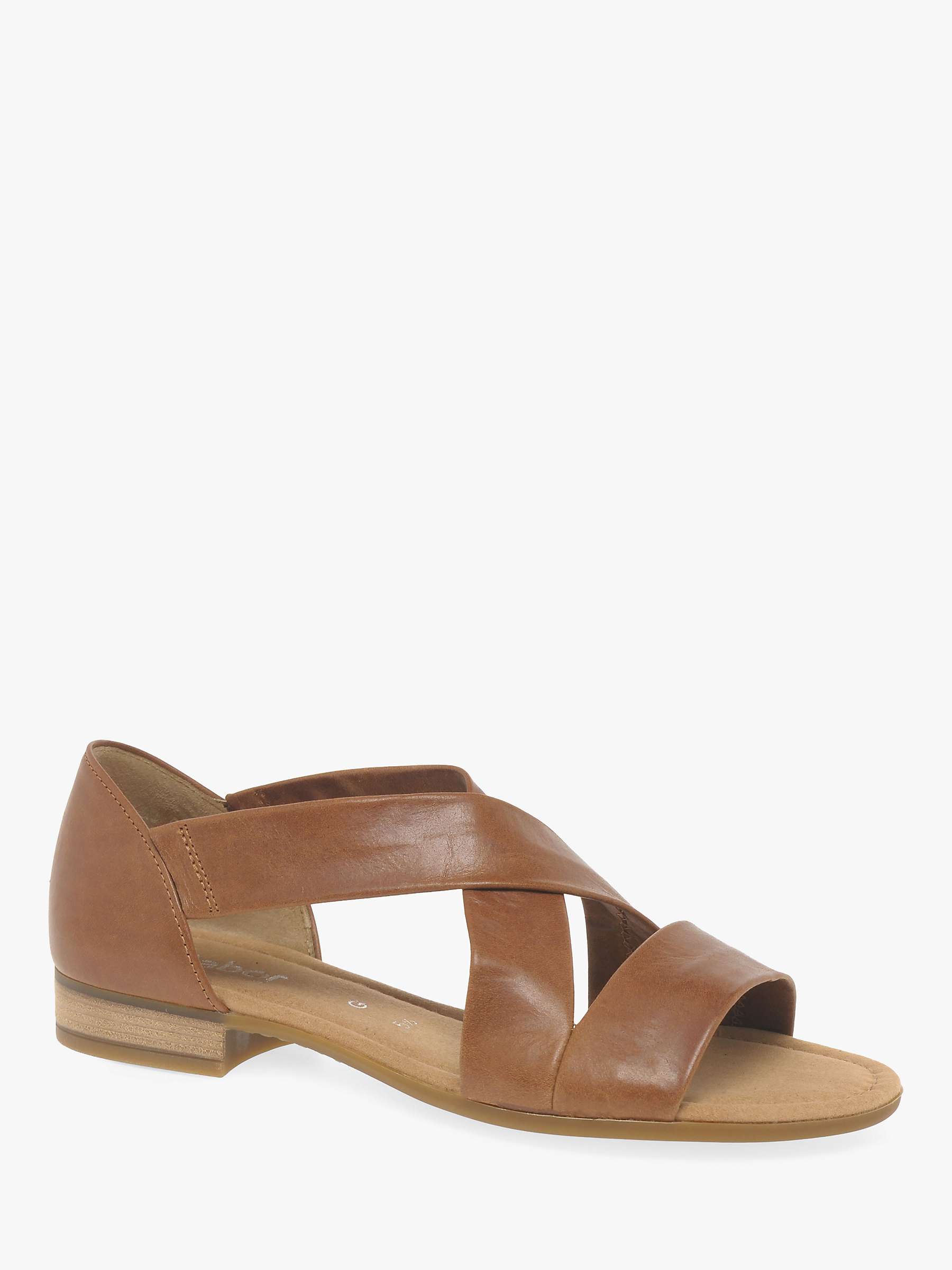 Buy Gabor Sweetly Wide Fit Leather Strap Sandals Online at johnlewis.com