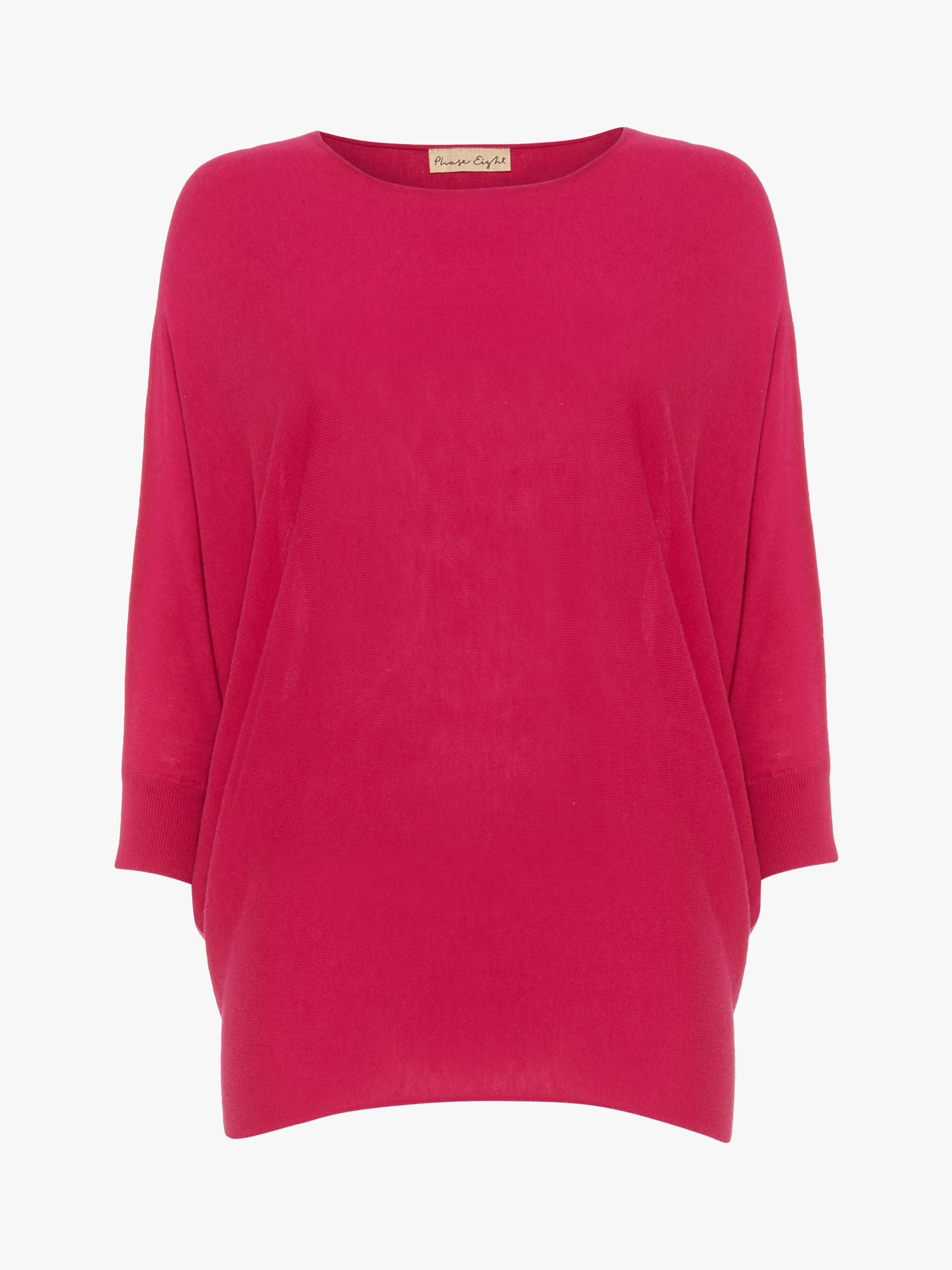 Phase Eight  Becca Jayne Batwing Knit Jumper, Hot Pink