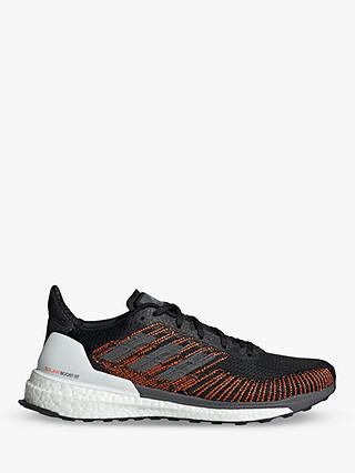 adidas Solar Boost 19 ST Men's Running Shoes, Core Black/Grey Five/Solar Orange